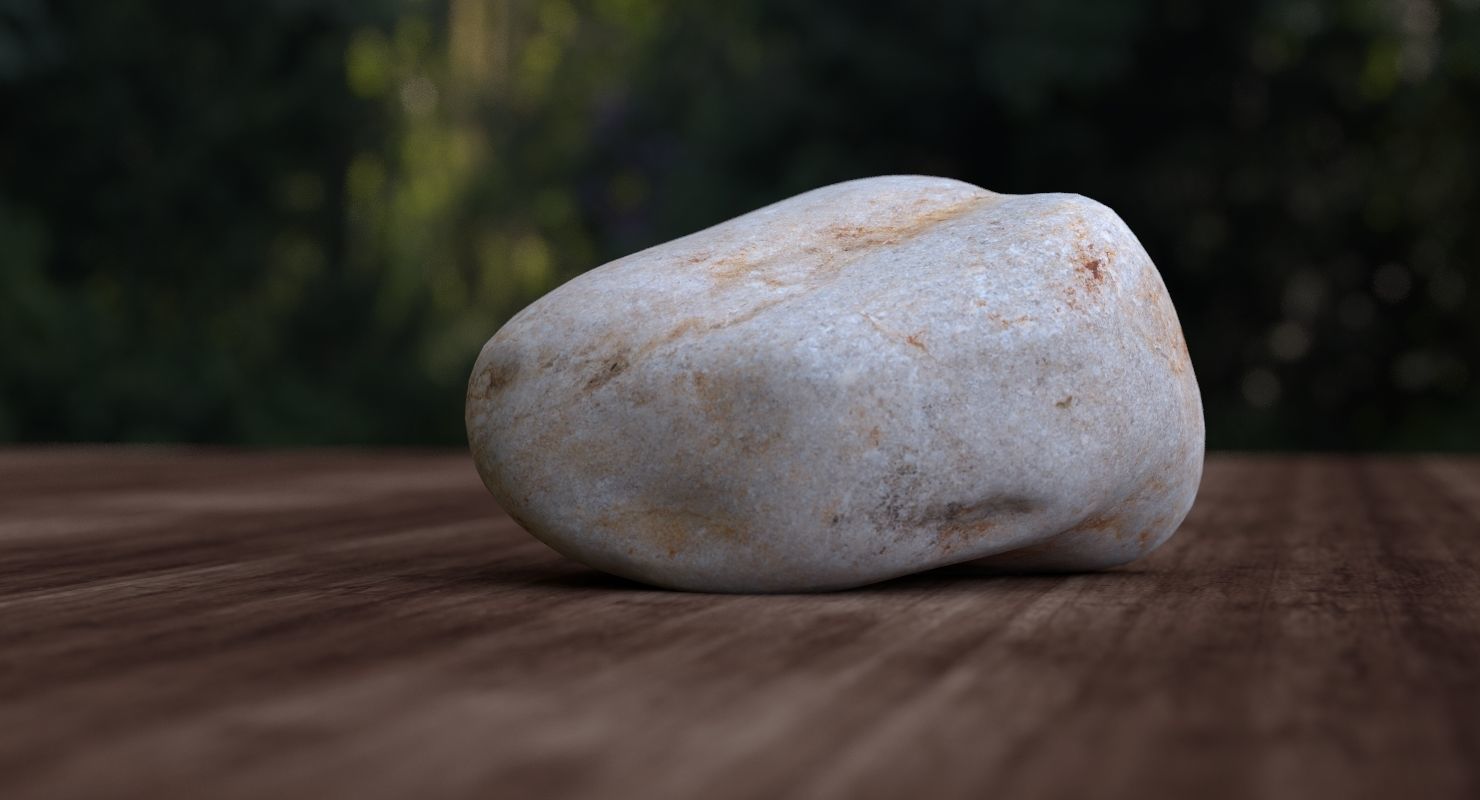 Generic Granite Rock 3D model_1