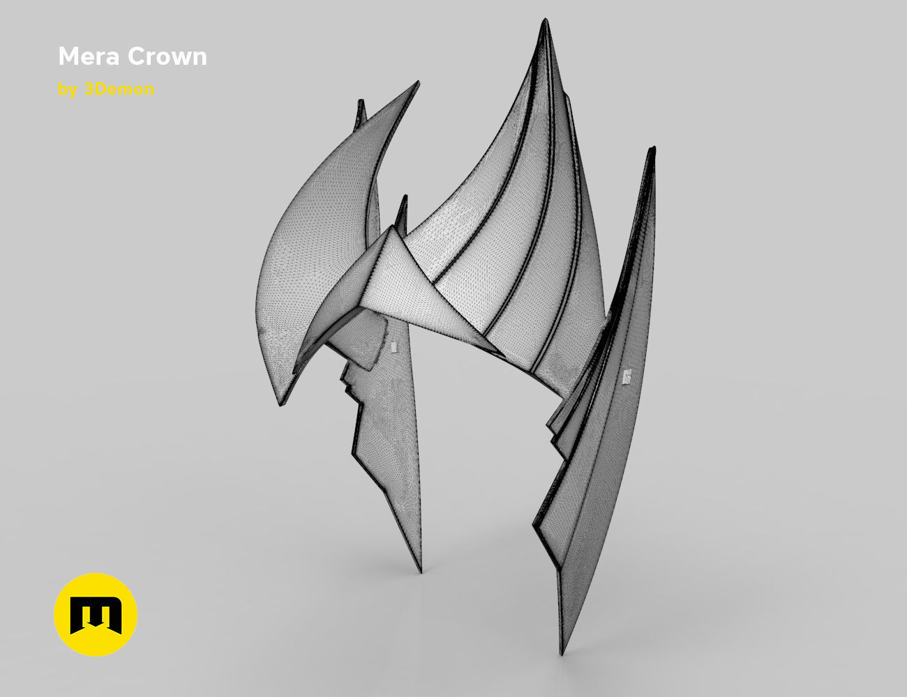 Mera crown 3D print model_8