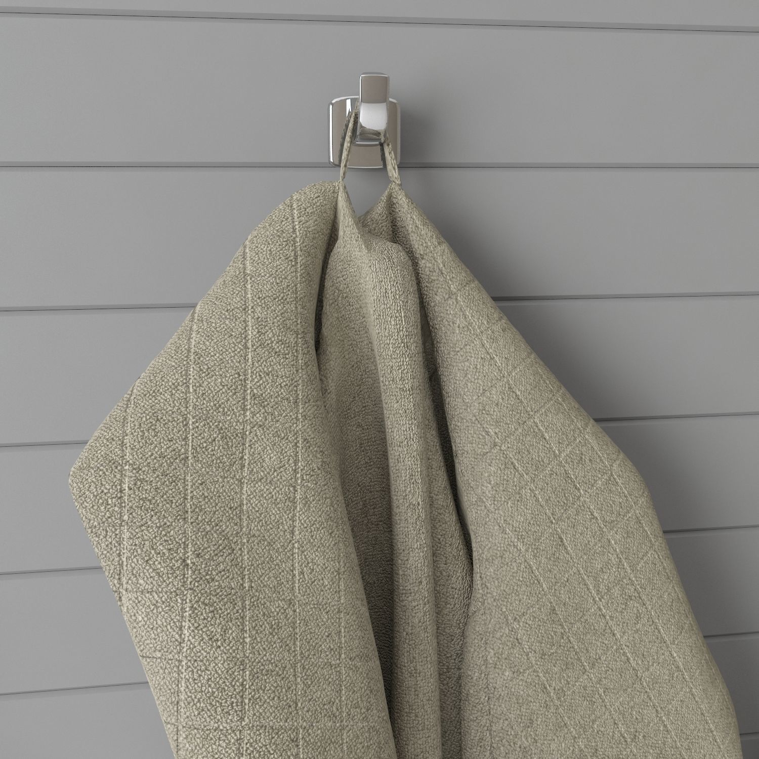 Bath set with bathrobe 3D model_3