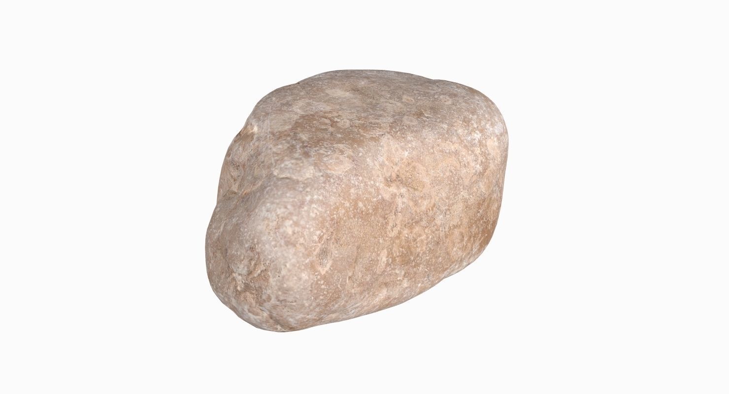 Oblong Rock 3D model_3