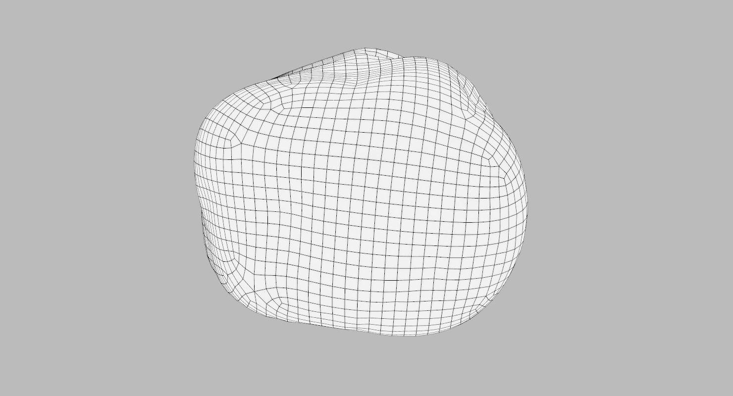 Oblong Rock 3D model_16