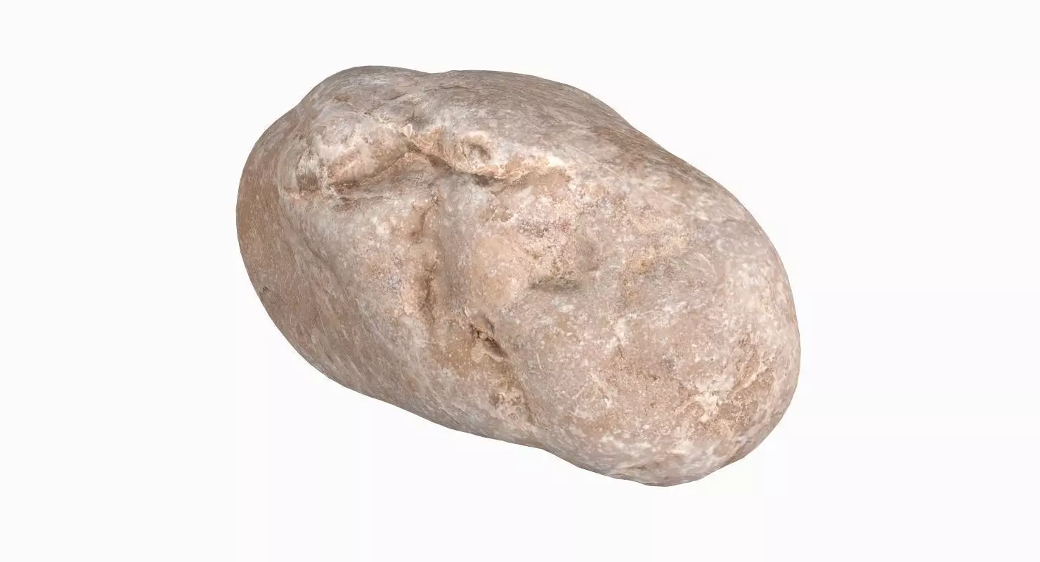 Oblong Rock 3D model_0
