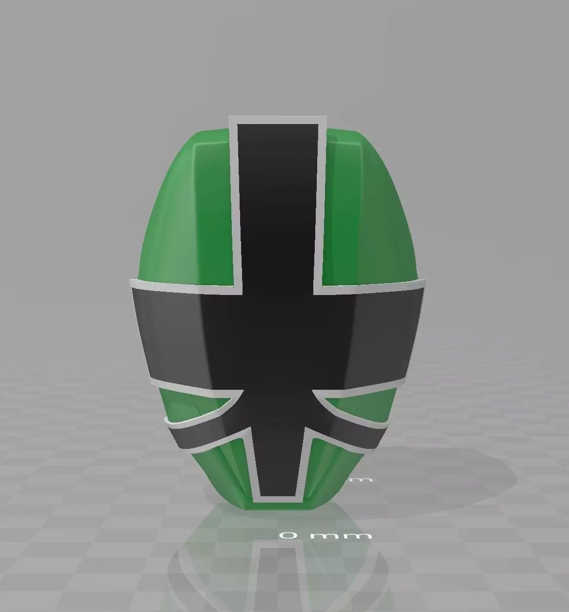 Power Rangers Samurai Green Ranger Shinkenger green Helmet 3D print model_0