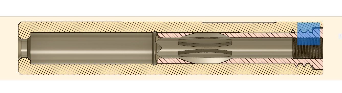  SCAR Flash hider with suppressor for Airsoft 3D print model_2