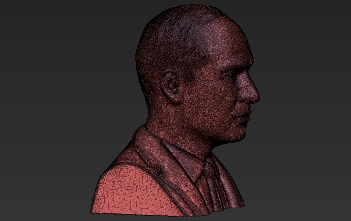 Prince William bust 3D printing ready stl obj formats 3D print model_28