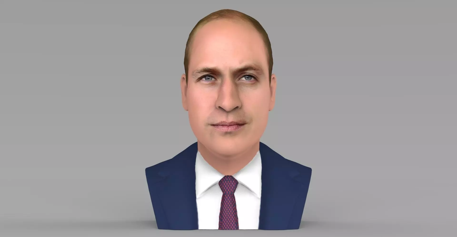 Prince William bust ready for full color 3D printing 3D print model_0