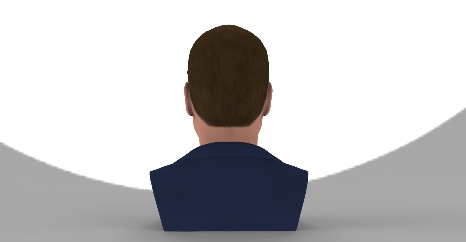 Prince William bust ready for full color 3D printing 3D print model_6