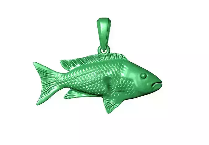 Goldfish fish pendant