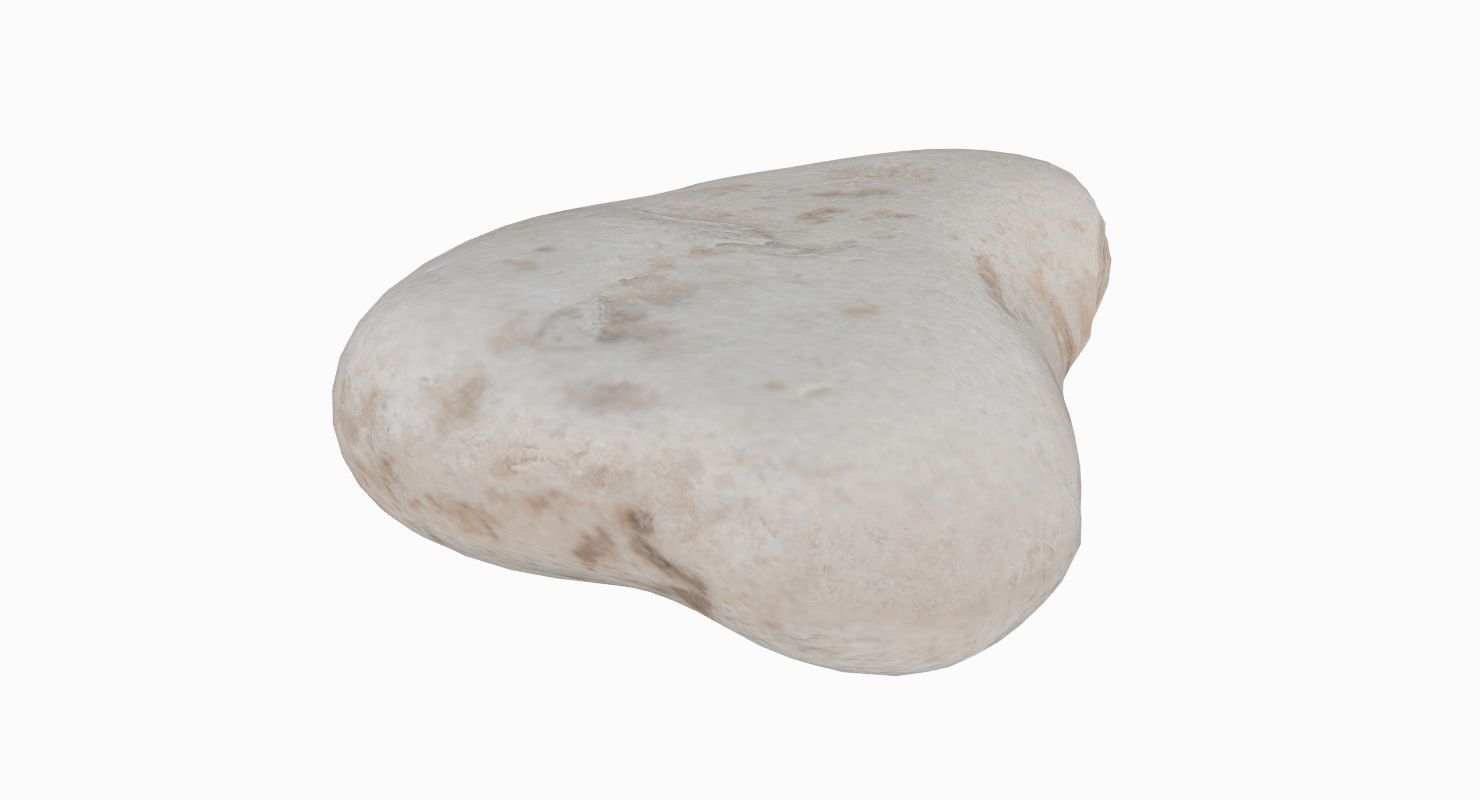 Limestone Rock 3D model_5