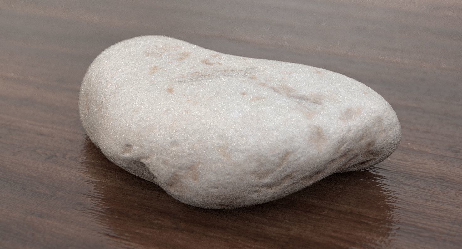 Limestone Rock 3D model_4