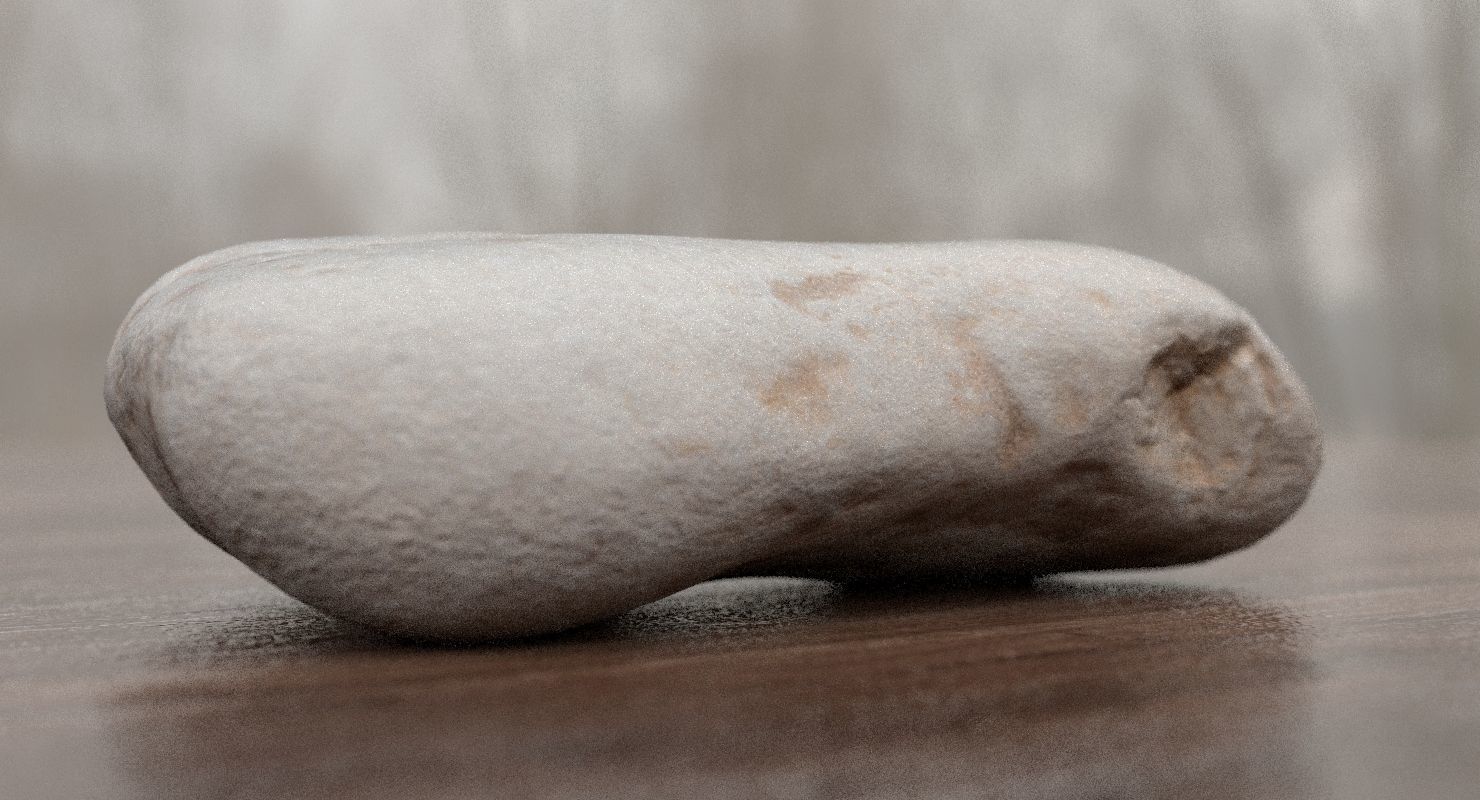 Limestone Rock 3D model_1