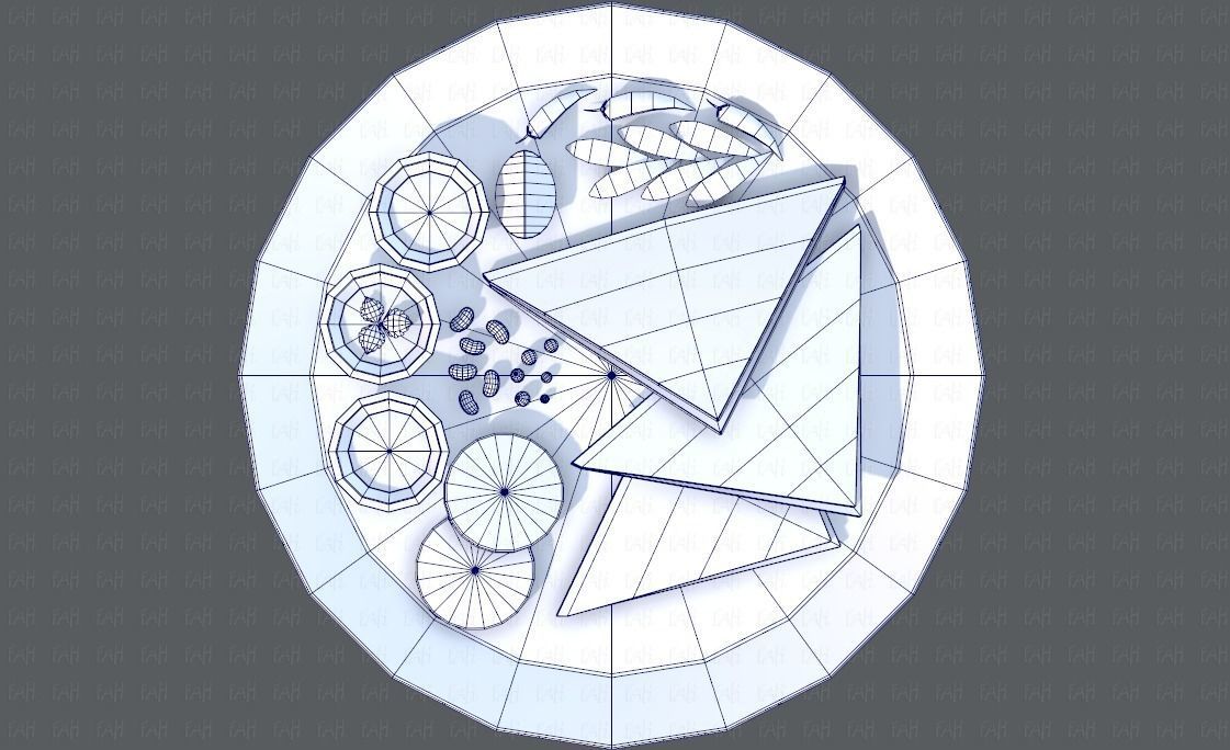 Naan Bread V01 Low-poly 3D model_40