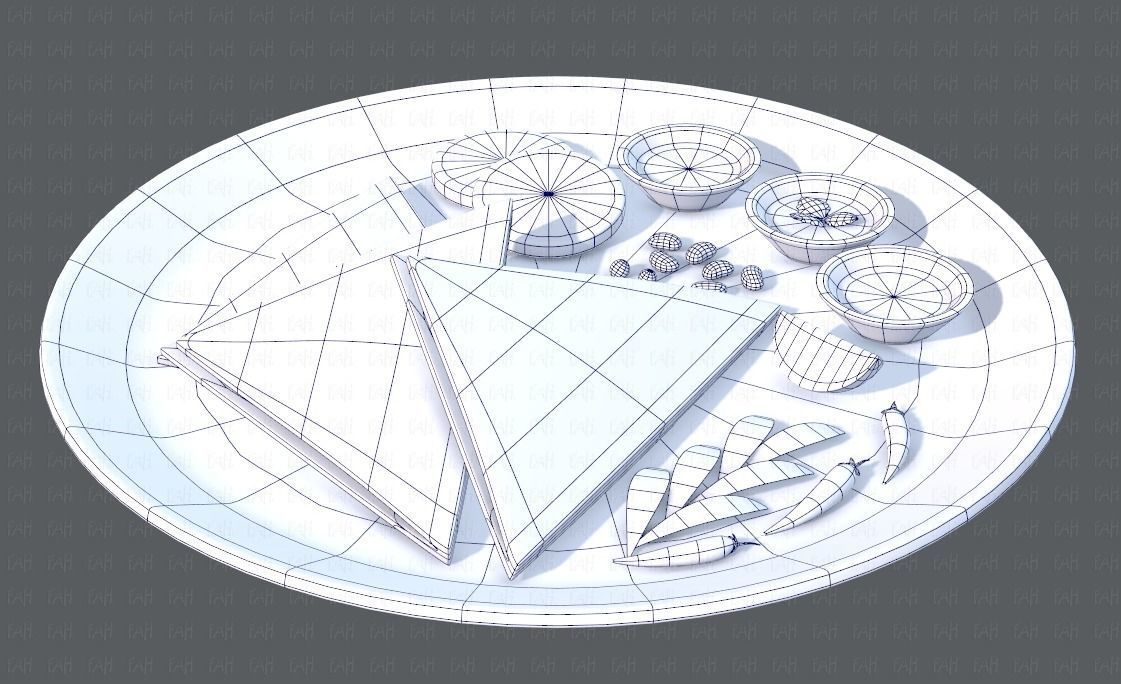 Naan Bread V01 Low-poly 3D model_13