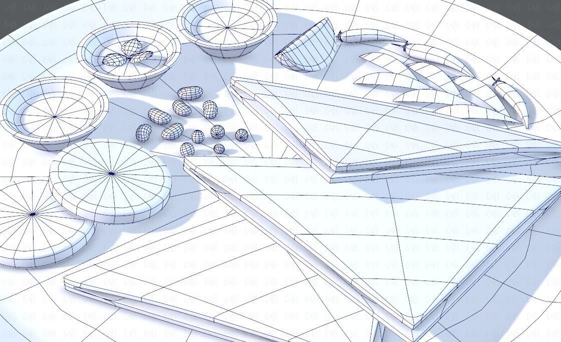 Naan Bread V01 Low-poly 3D model_42