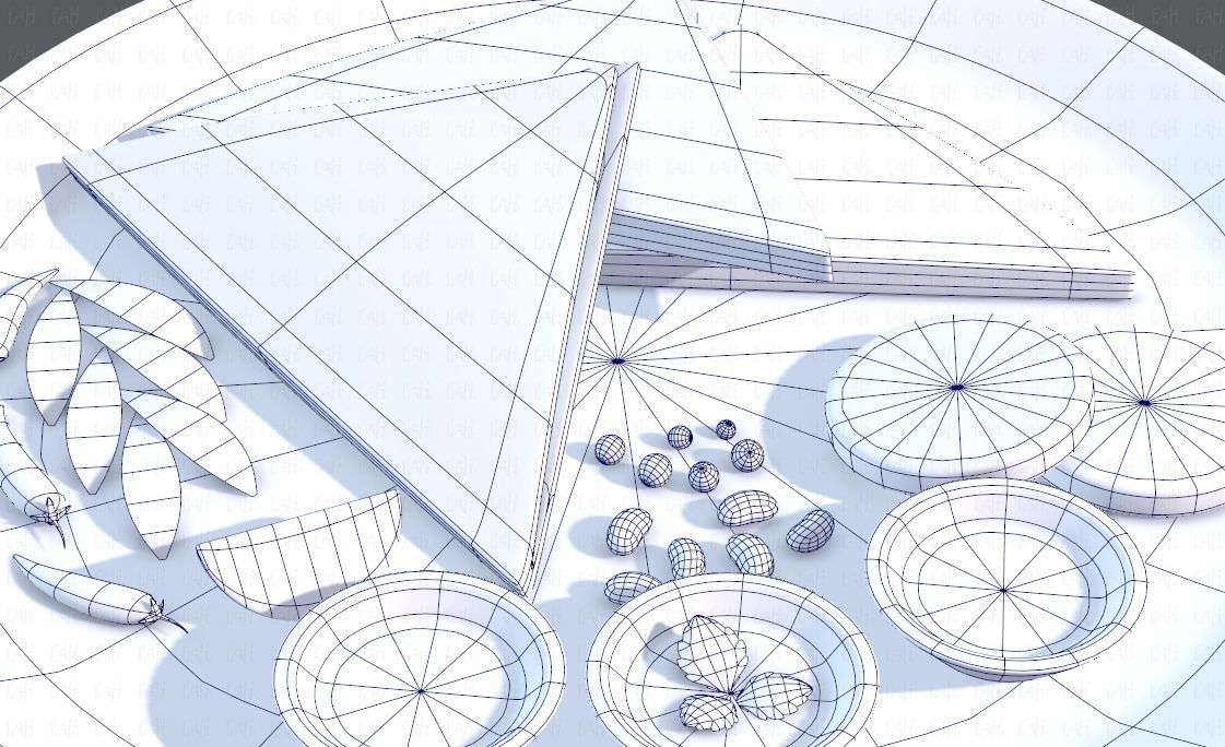 Naan Bread V01 Low-poly 3D model_46