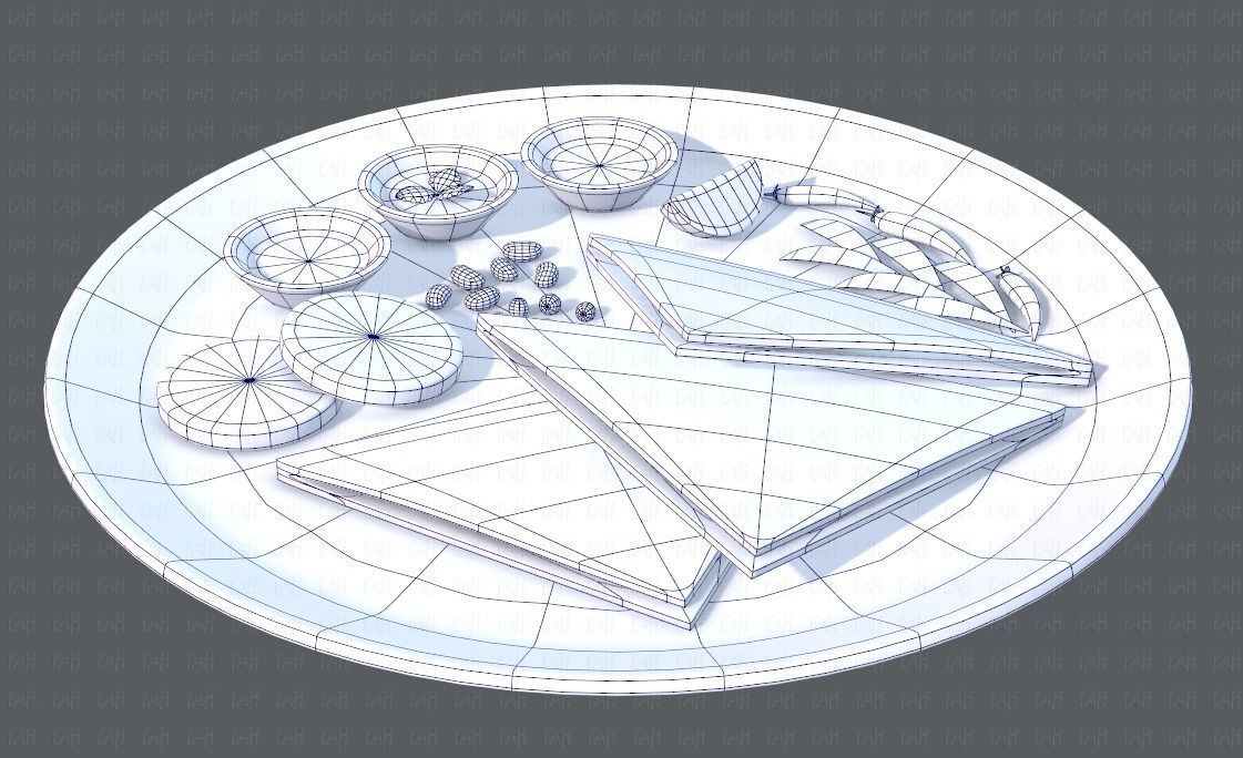 Naan Bread V01 Low-poly 3D model_15