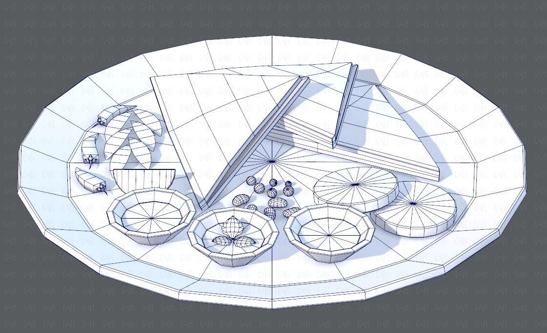 Naan Bread V01 Low-poly 3D model_27