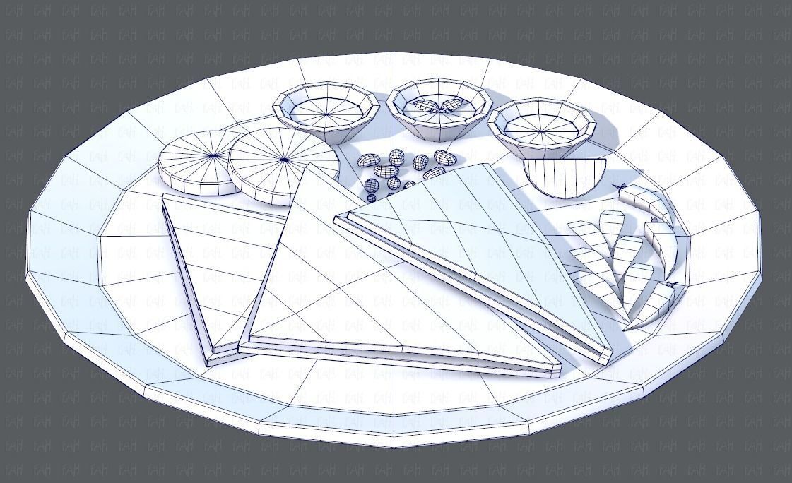 Naan Bread V01 Low-poly 3D model_31