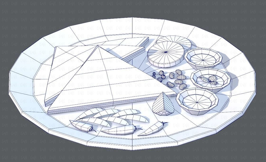 Naan Bread V01 Low-poly 3D model_29