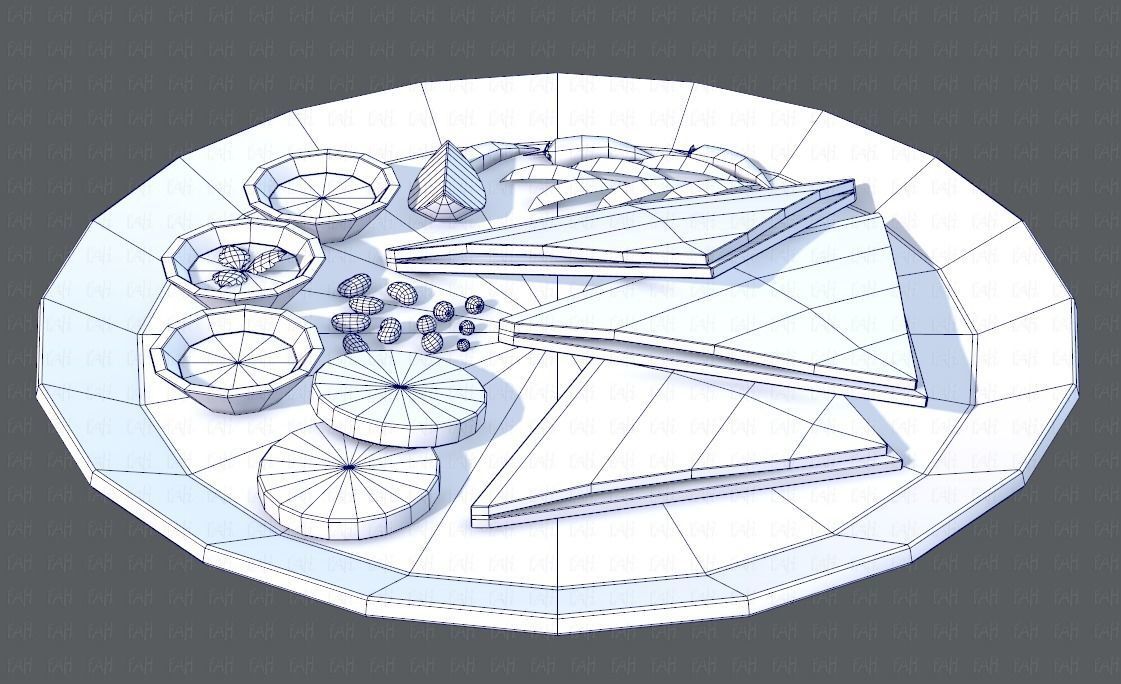 Naan Bread V01 Low-poly 3D model_25