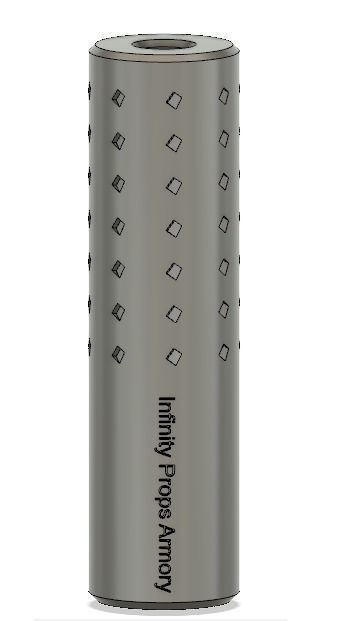 M4 Flash hider with suppressor for Airsoft 3D print model_2