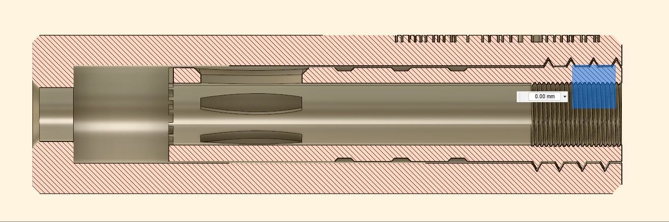 M4 Flash hider with suppressor for Airsoft 3D print model_1