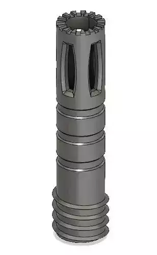 M4 Flash hider with suppressor for Airsoft 3D print model