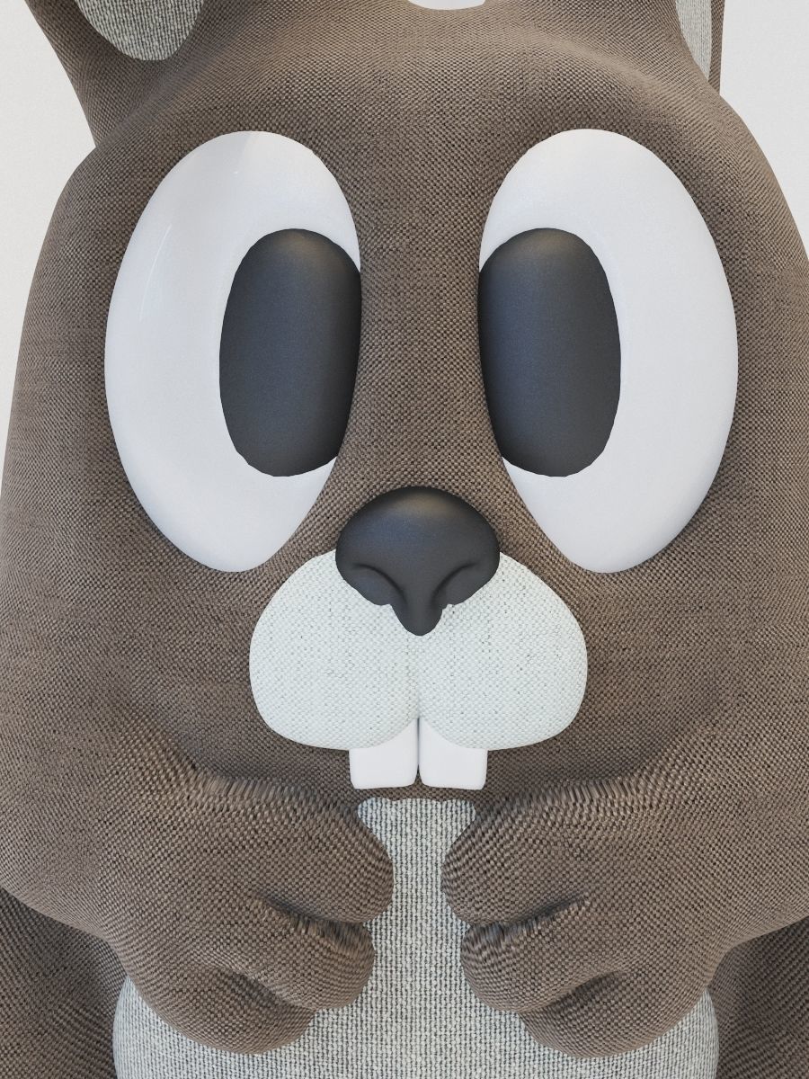 Rabbit Toy - Mony Bunny 3D model_3