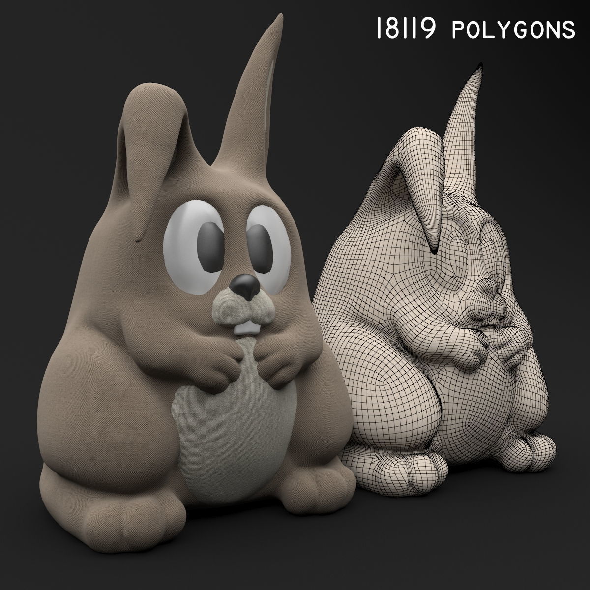 Rabbit Toy - Mony Bunny 3D model_8