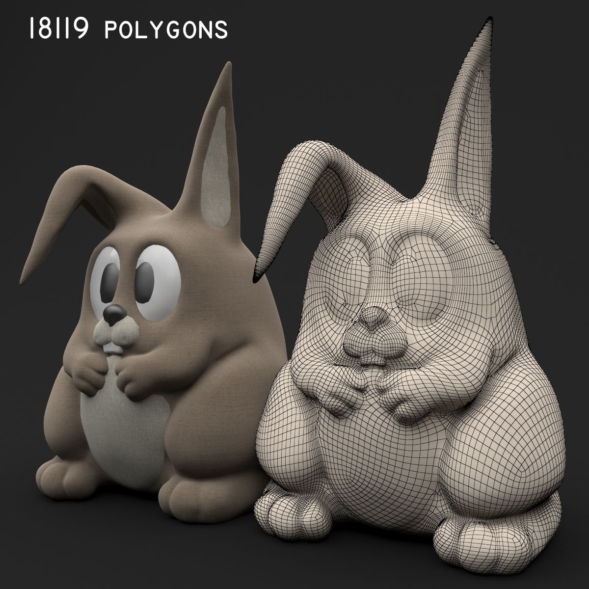 Rabbit Toy - Mony Bunny 3D model_9