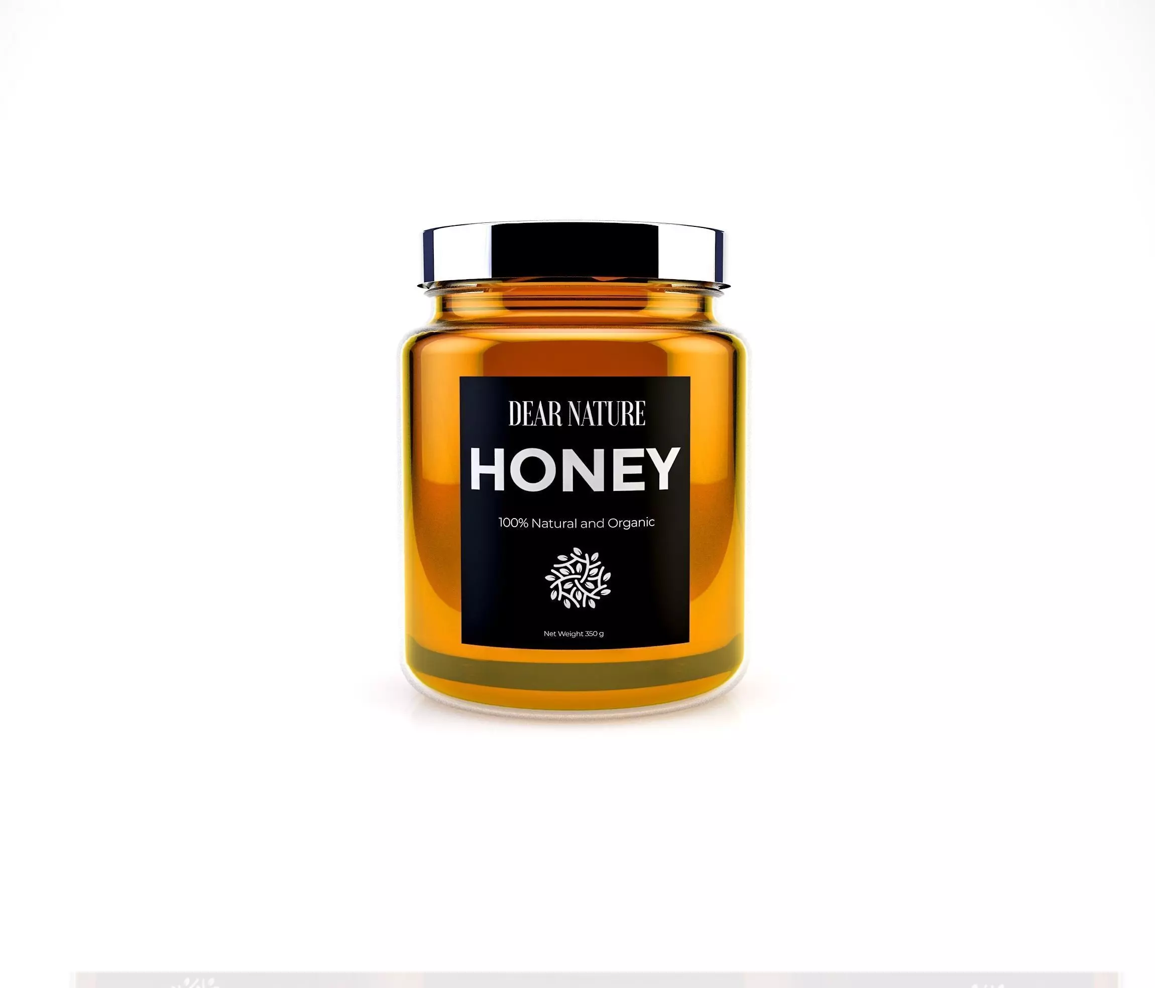 Glass Jar Honey Jar Kitchen Jar 3D model