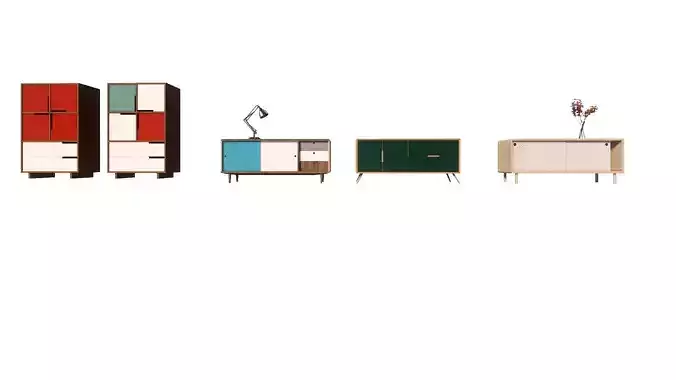 set of four Cabinets neat design