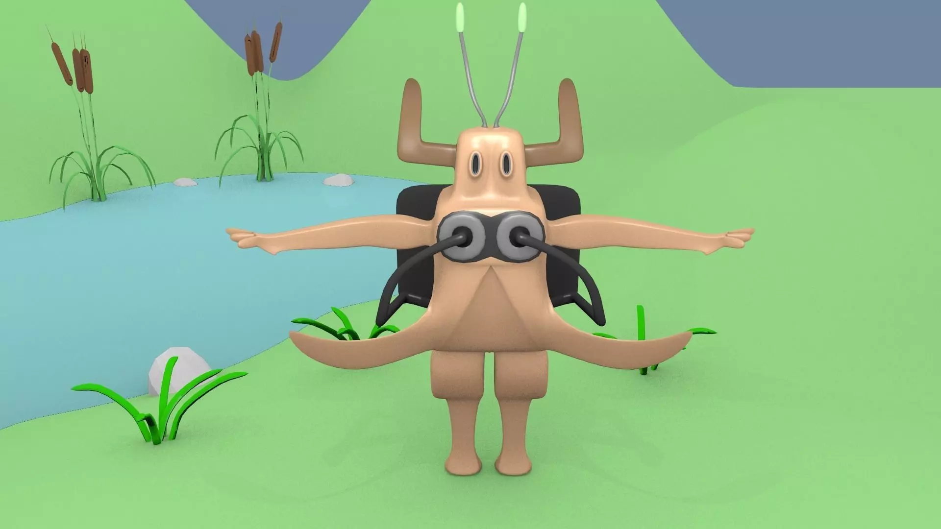 Sci-Fi Monster 2 Free 3D model