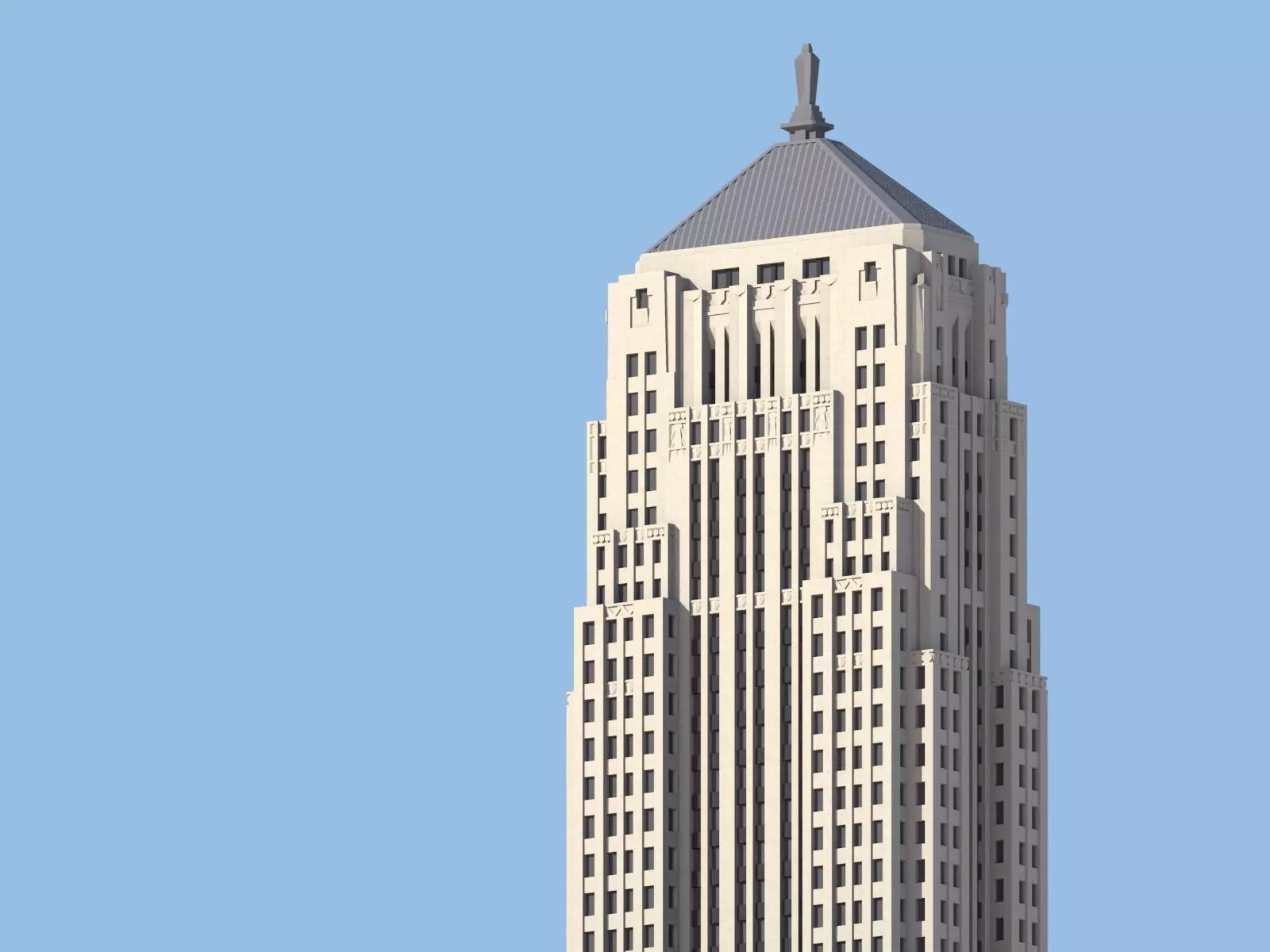 Chicago Board of Trade 3D print model_0