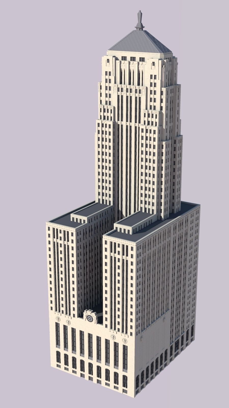 Chicago Board of Trade 3D print model_1