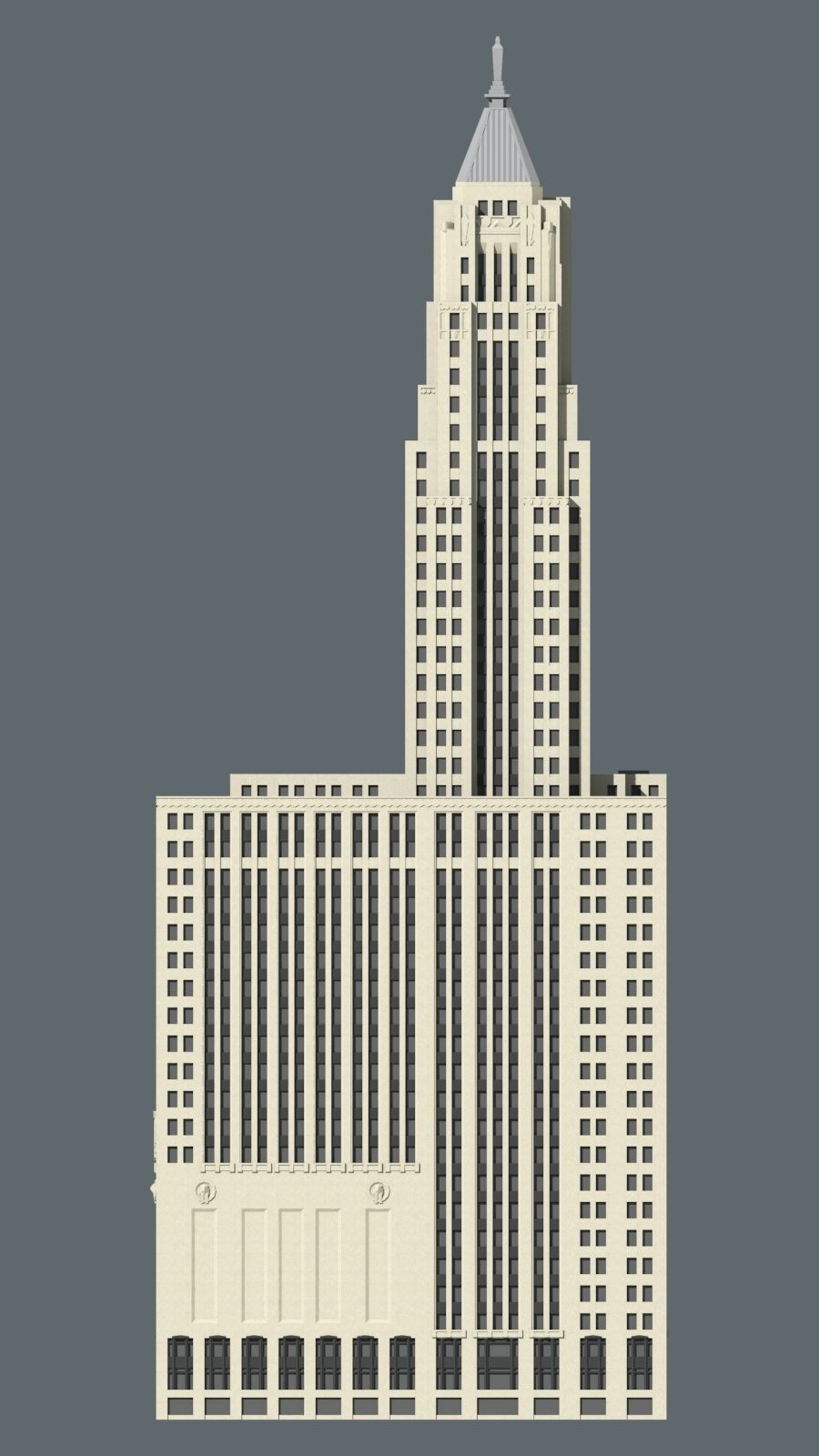 Chicago Board of Trade 3D print model_3