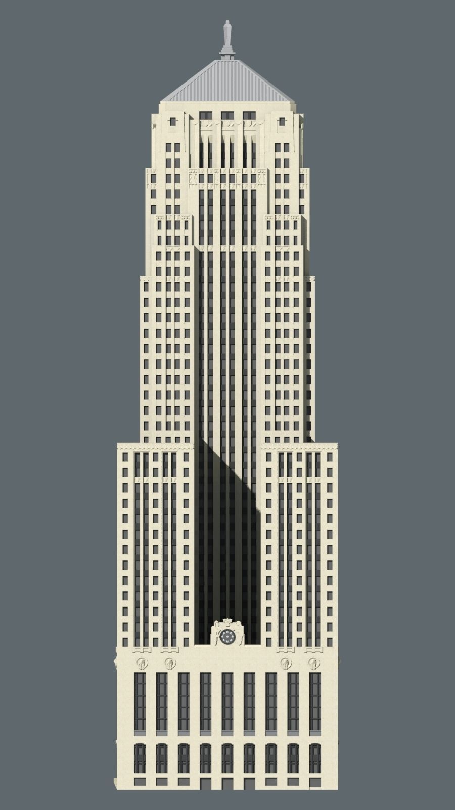 Chicago Board of Trade 3D print model_2