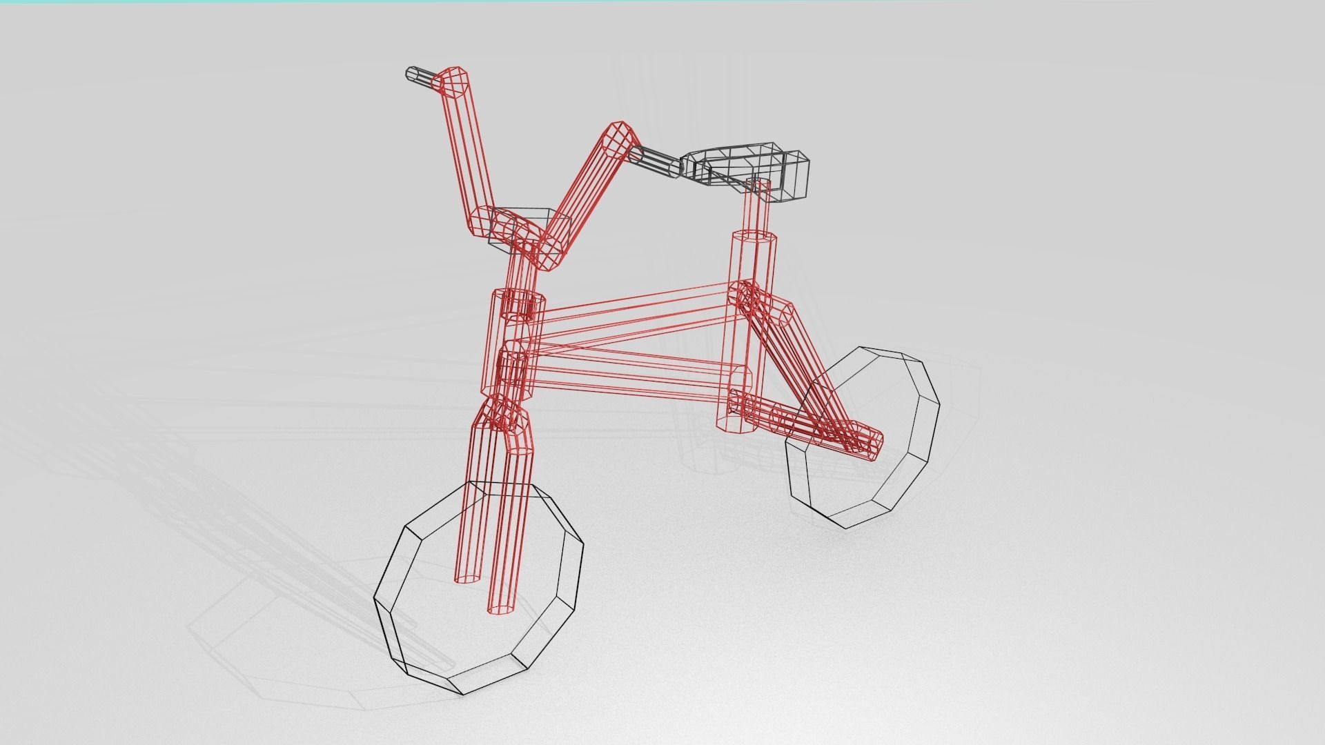 Bike Low Poly bicycle Free low-poly 3D model_1
