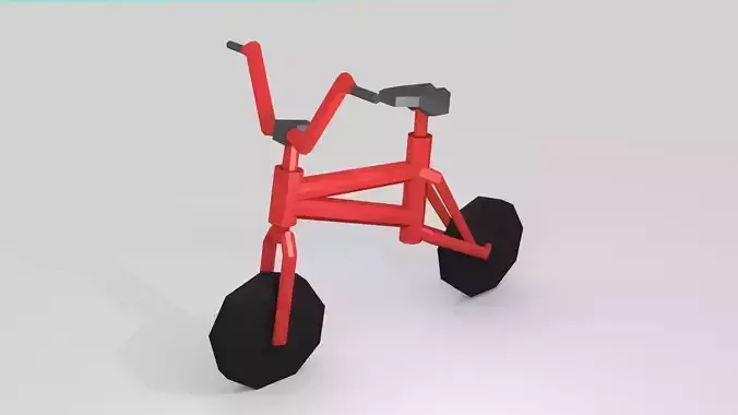Bike Low Poly bicycle Free low-poly 3D model