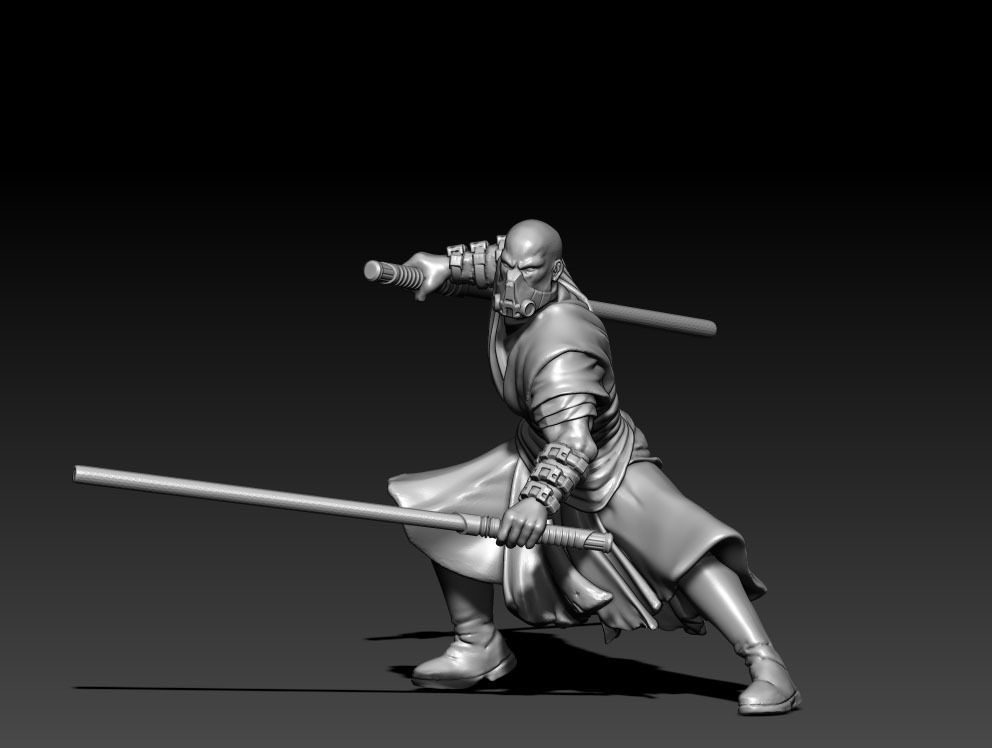  Dark apprentice - 35mm scale 3D print model_2