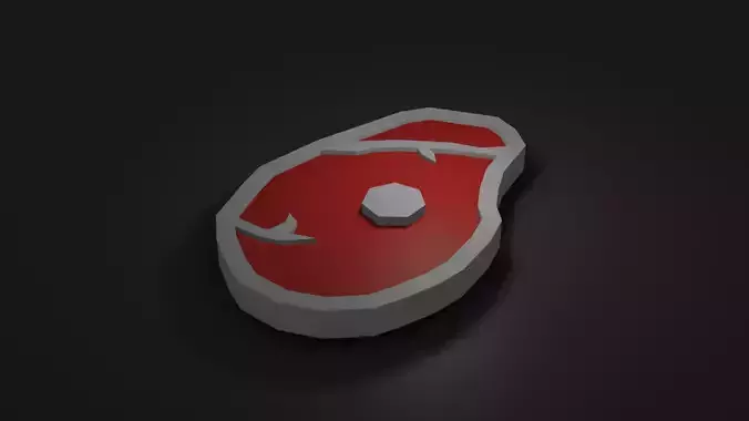 Meat LowPoly heart shaped object