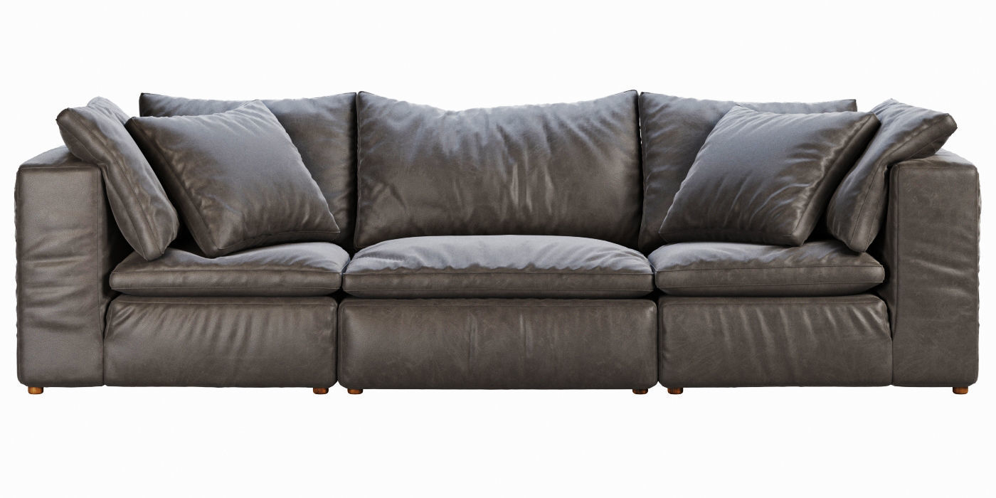 RH Cloud Modular Leather Sofa 3D model_1