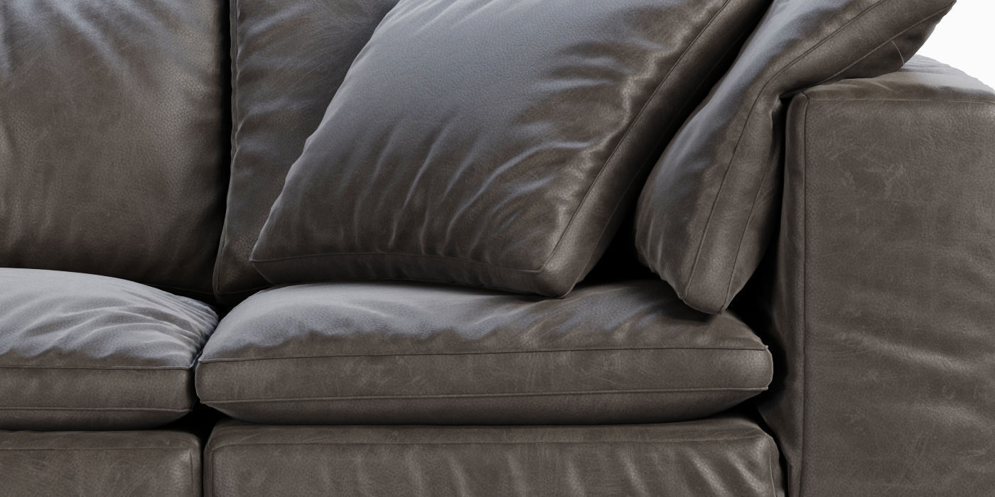 RH Cloud Modular Leather Sofa 3D model_2