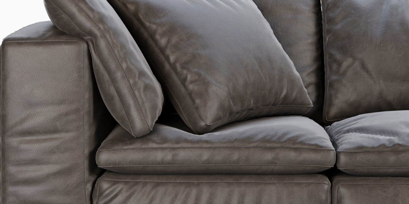 RH Cloud Modular Leather Sofa 3D model_3