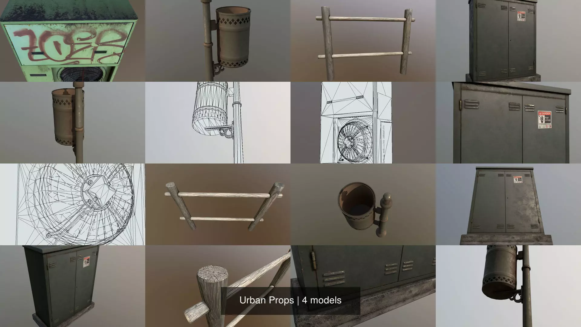 Urban Props 3D Model Collection_0