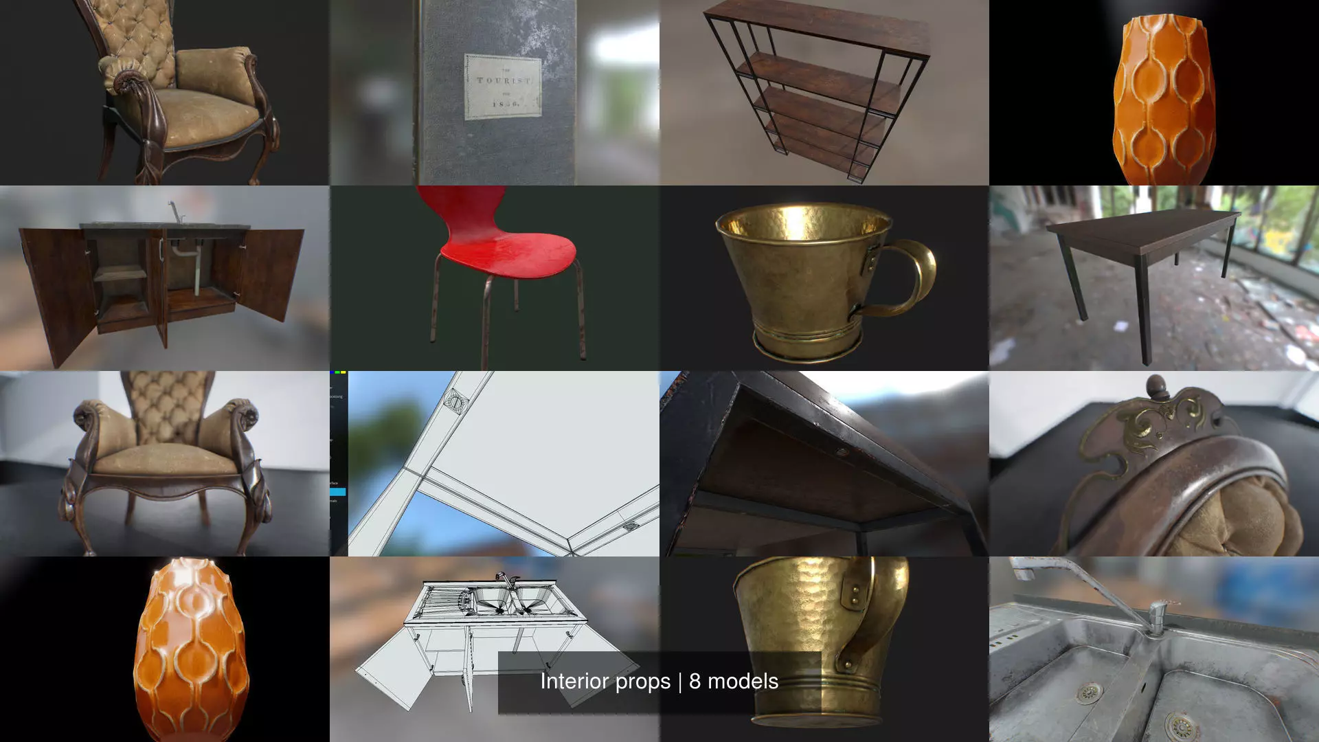 Interior props 3D Model Collection_0