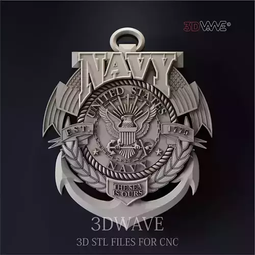 US NAVY BADGE 3D model