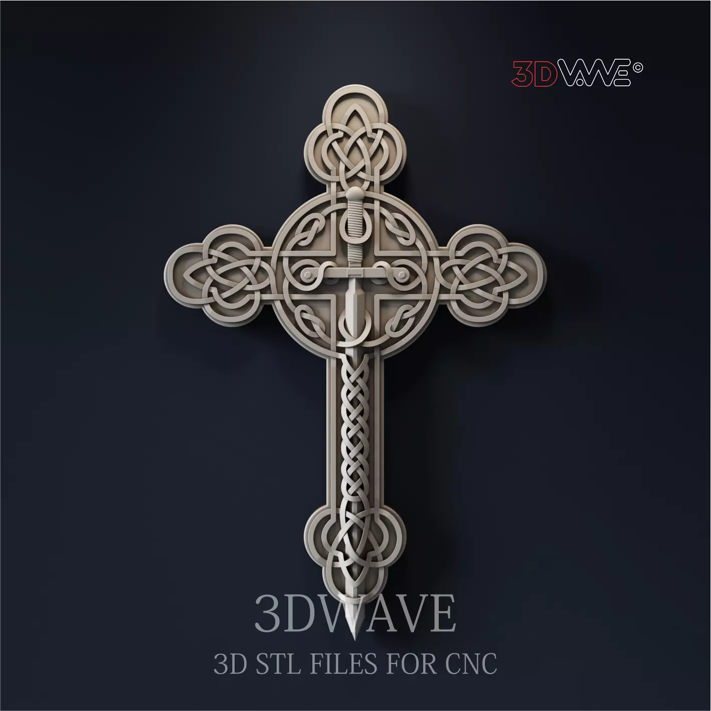 CROSS WOTH SWORD 3D model_0