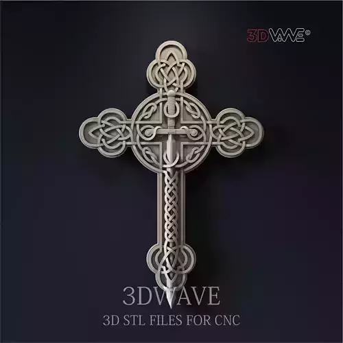 CROSS WOTH SWORD 3D model