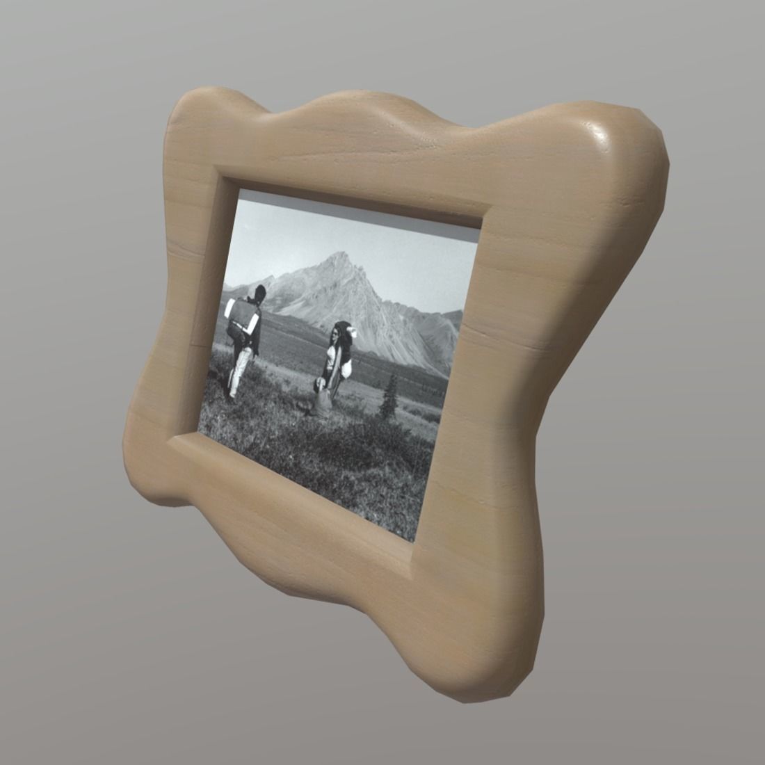 Picture Frame 2 Low-poly 3D model_1